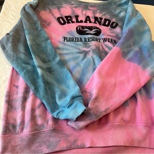Orlando Tie-Dye Women’s Xl Crew Neck Sweatshirt
